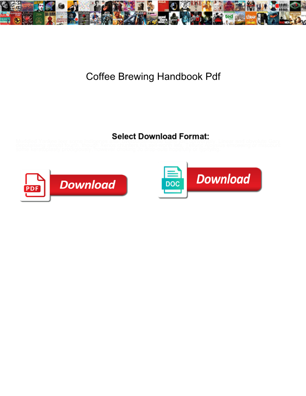 Coffee Brewing Handbook Pdf