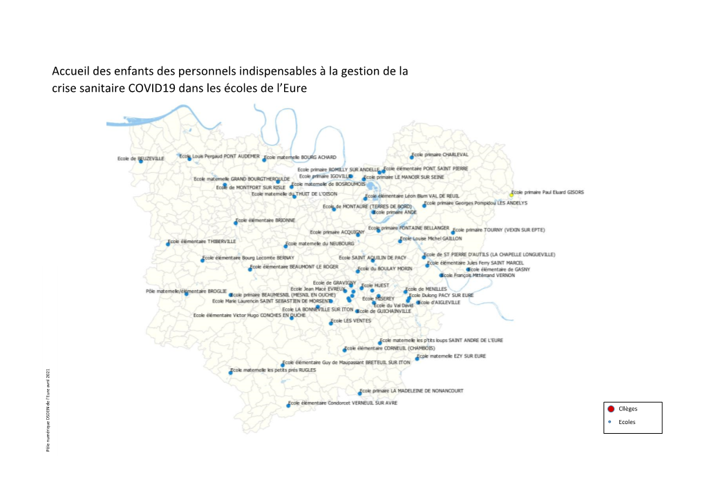 Accueil Des Enfants Des Personnels Indispensables À La Gestion De La Crise Sanitaire COVID19 Dans Les Écoles De L'eure