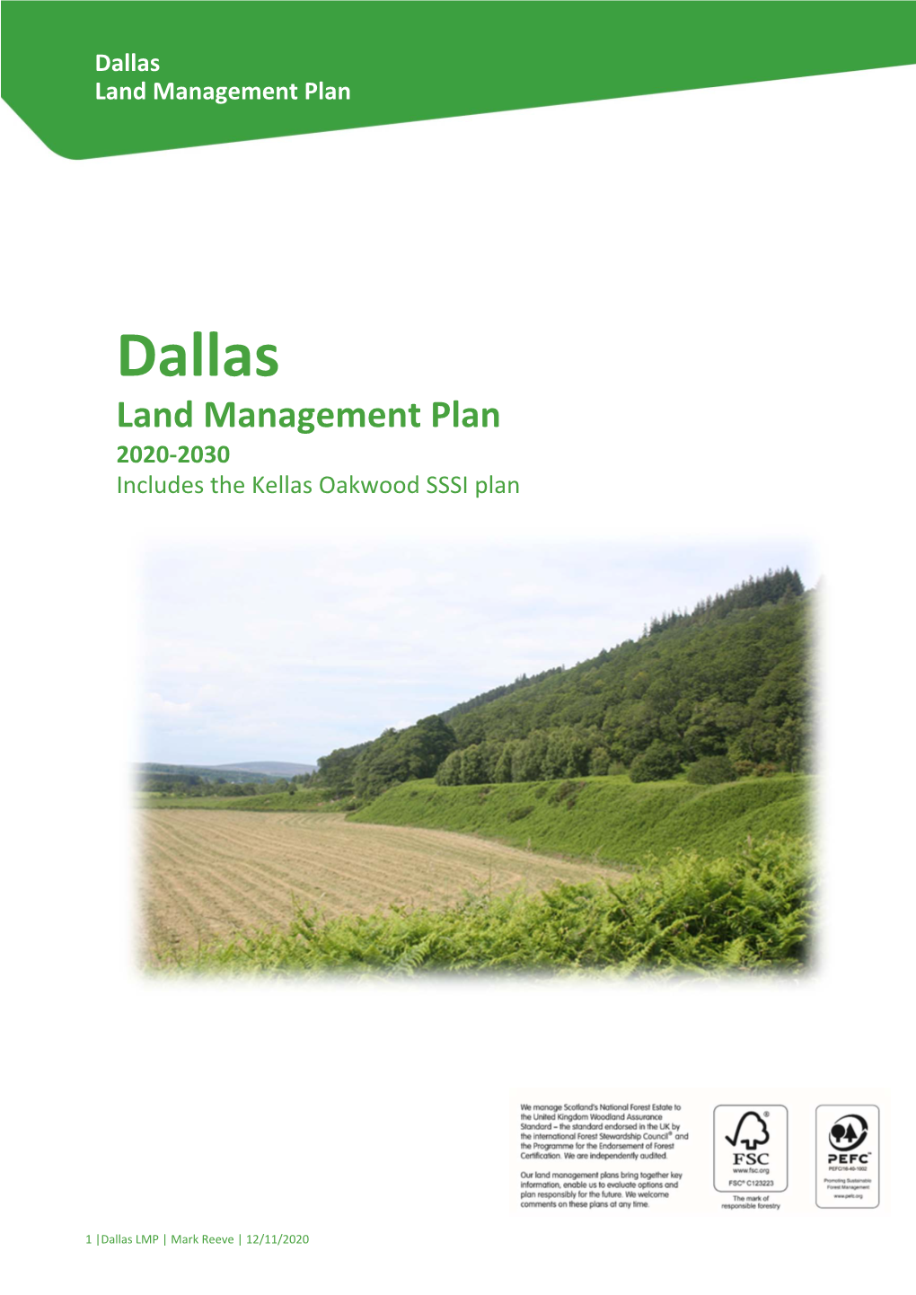Dallas Land Management Plan