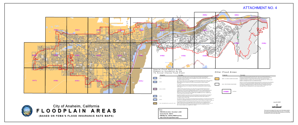 City of Anaheim Flood Plain