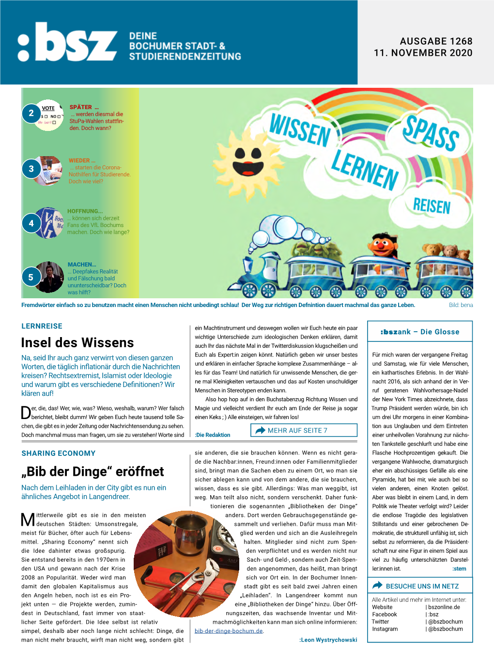 Bsz-Ausgabe 1268 Vom 11. November 2020