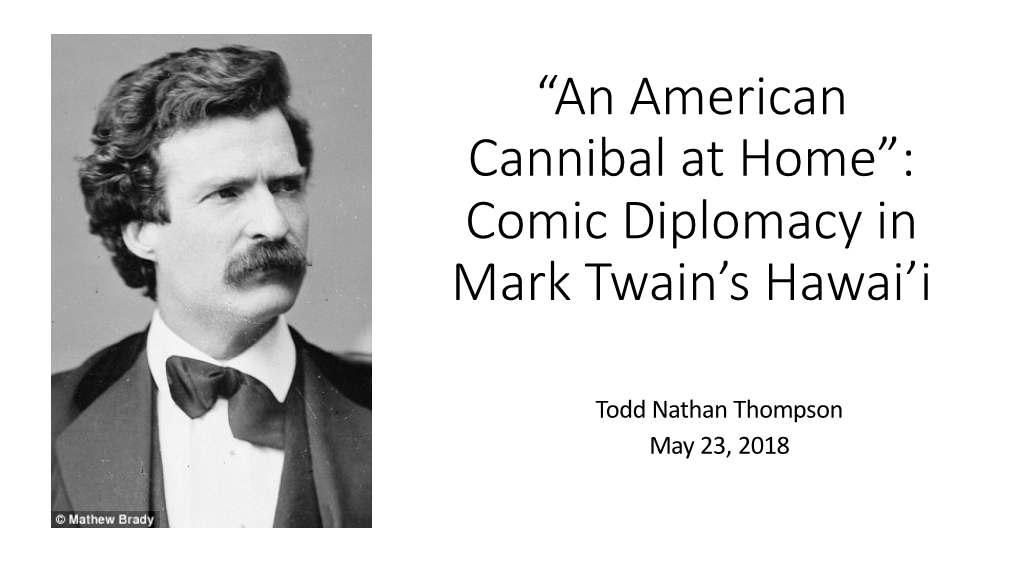 Thomposn Twain Lecture