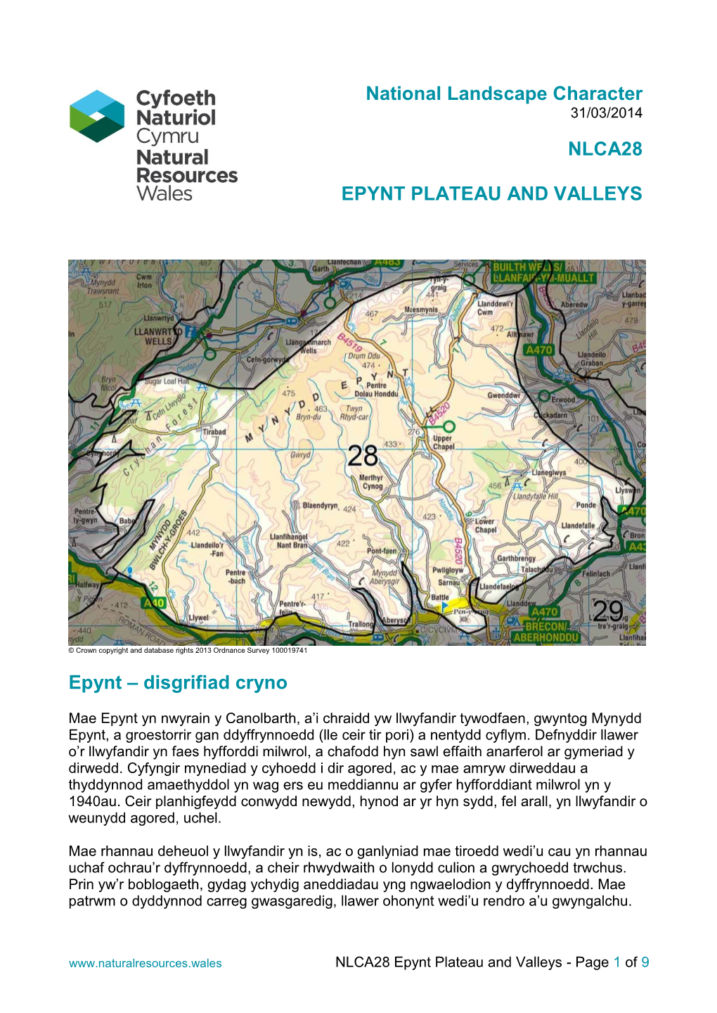 Epynt Plateau and Valleys