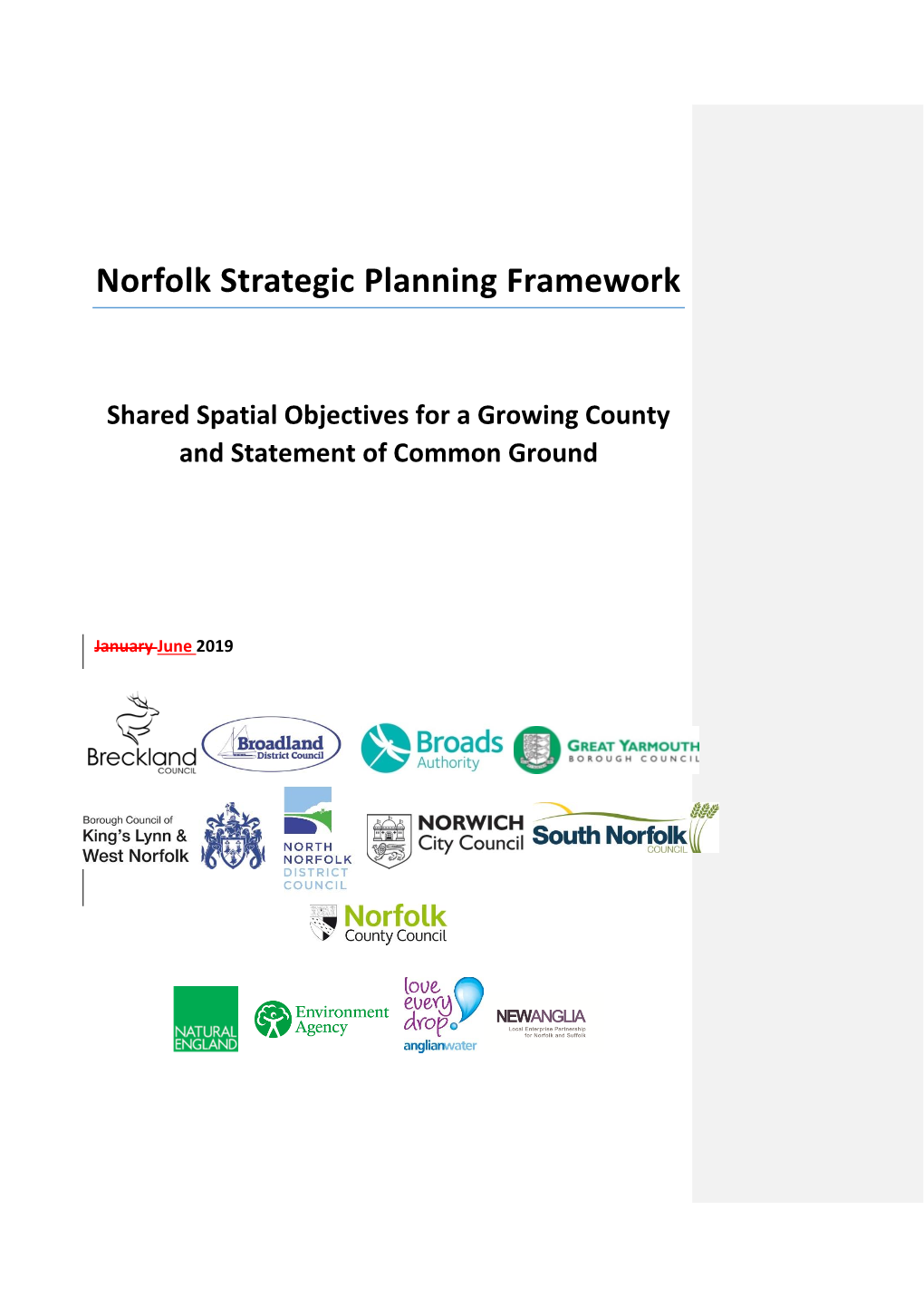 LP-SUB10 Norfolk Strategic Planning Framework