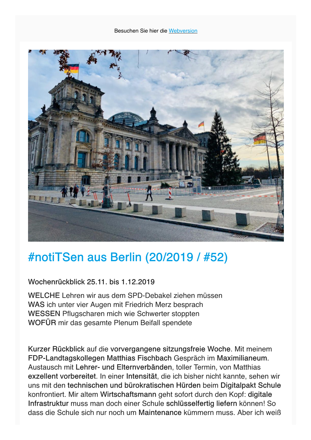 Notitsen Aus Berlin (20/2019 / #52)