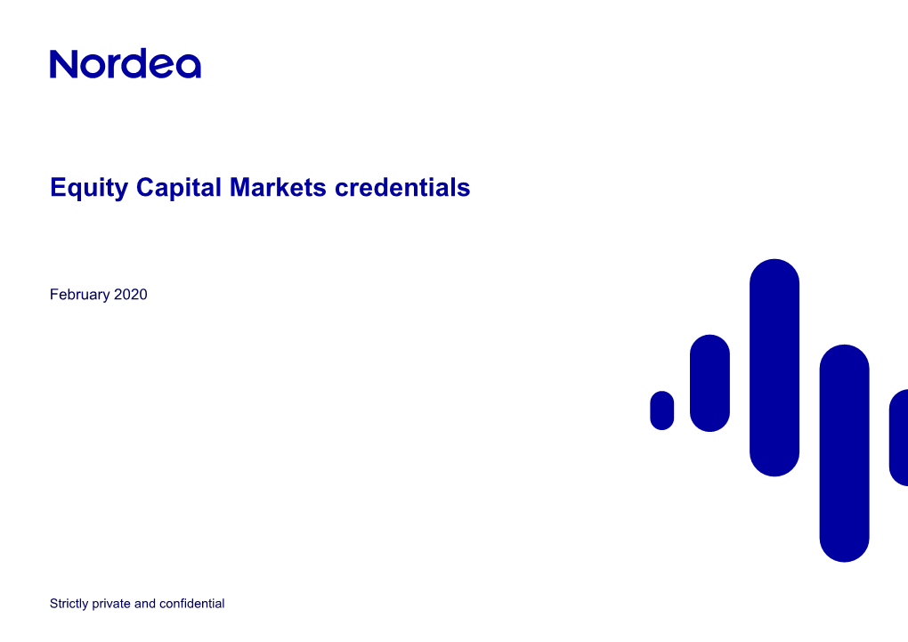 Equity Capital Markets Credentials