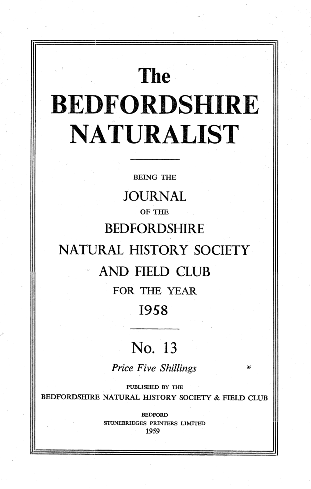 Bedfordshire Naturalist