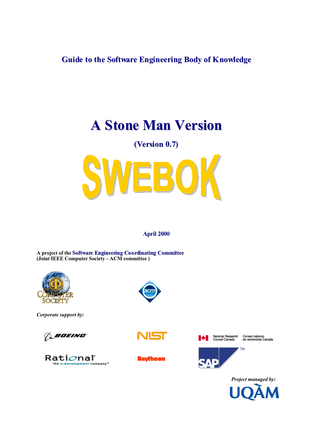 A Stone Man Version