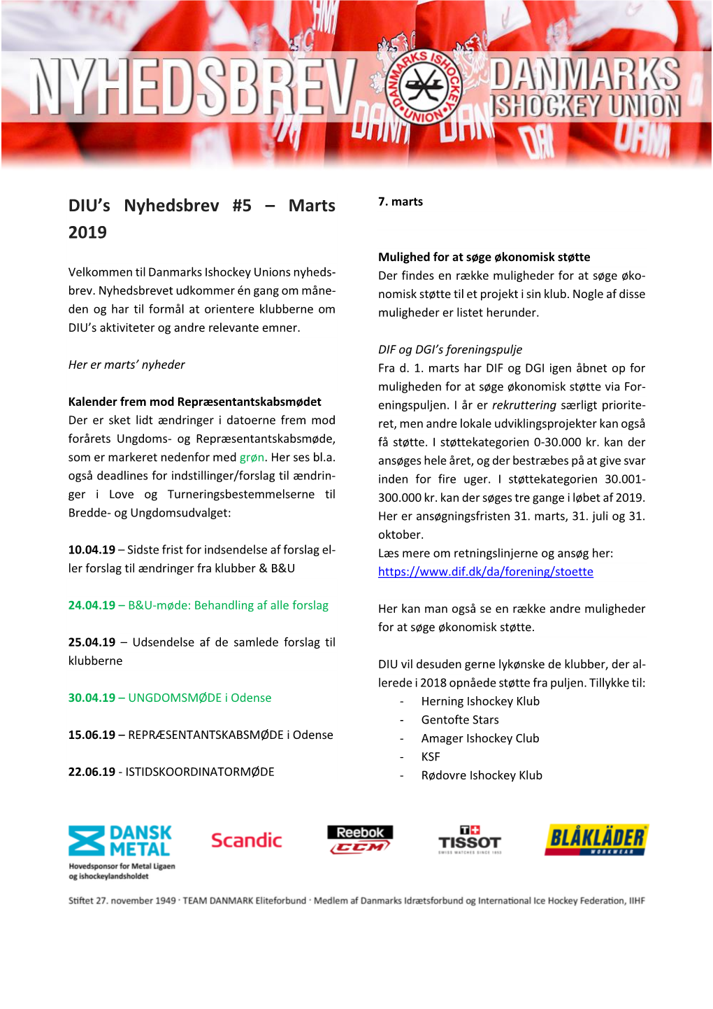 Marts 2019 I Odense U17-DM-Kvalifikation Spilles 15.-17