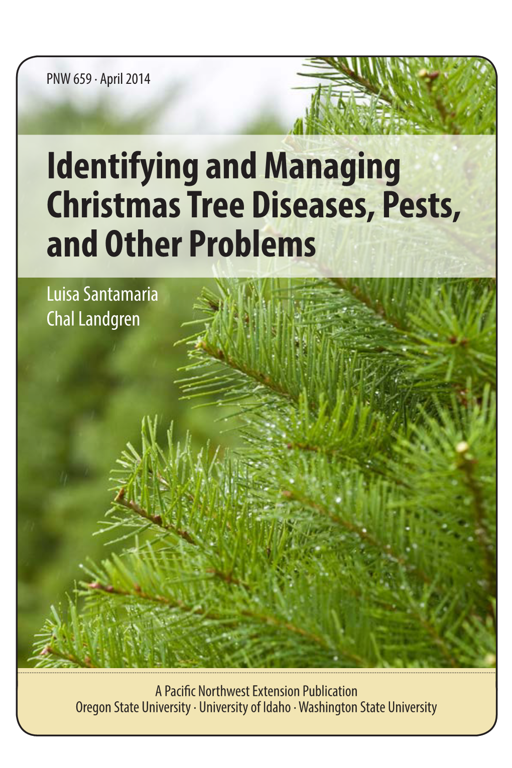 Identifying and Managing Christmas Tree Diseases, Pests, and Other Problems Luisa Santamaria Chal Landgren