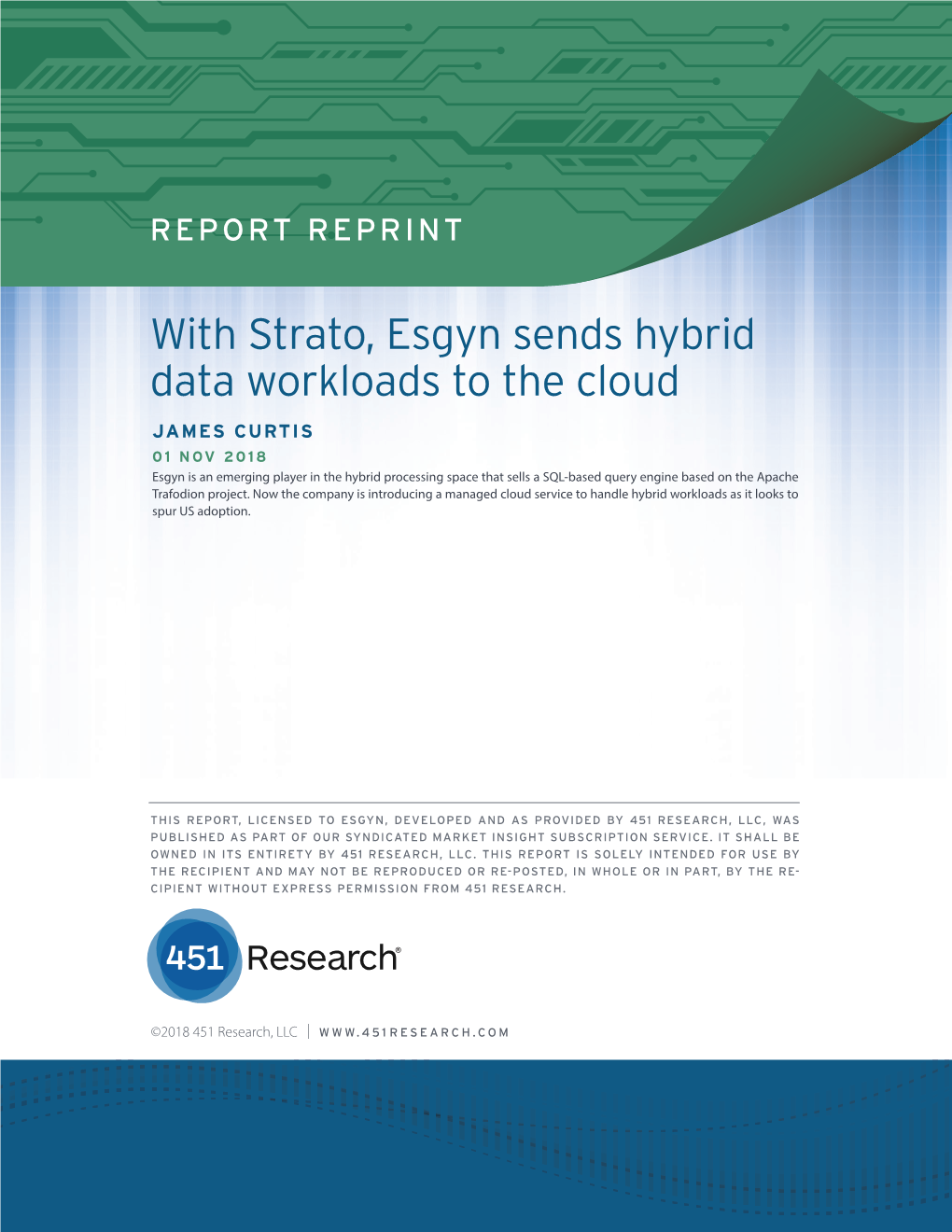 With Strato, Esgyn Sends Hybrid Data Workloads to the Cloud