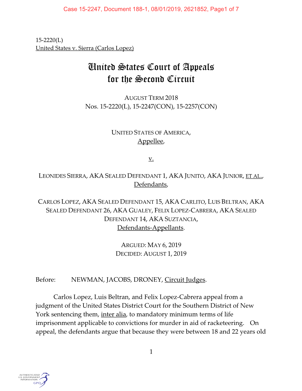 United States Court of Appeals for the Second Circuit