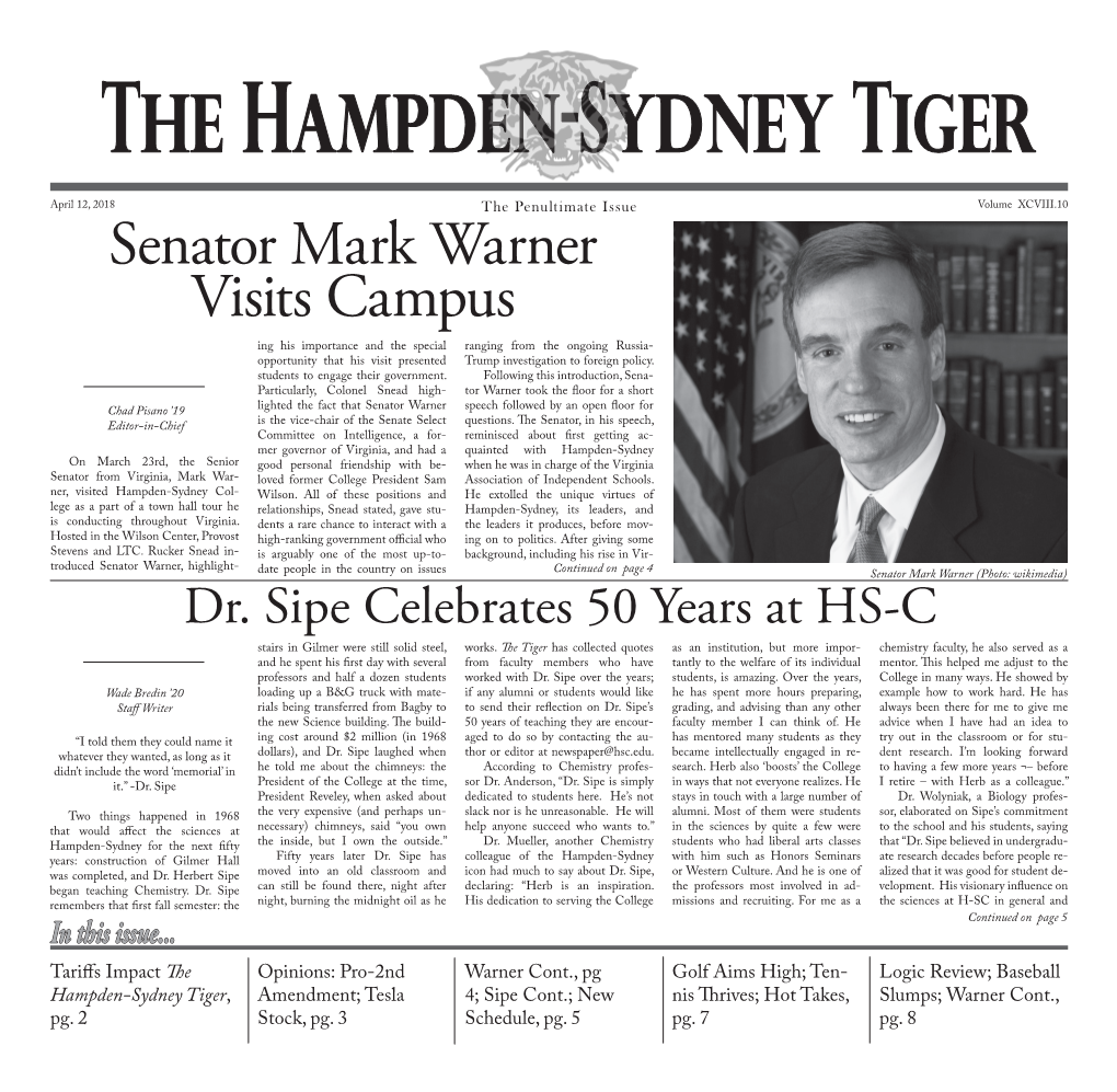 The Hampden-Sydney Tiger