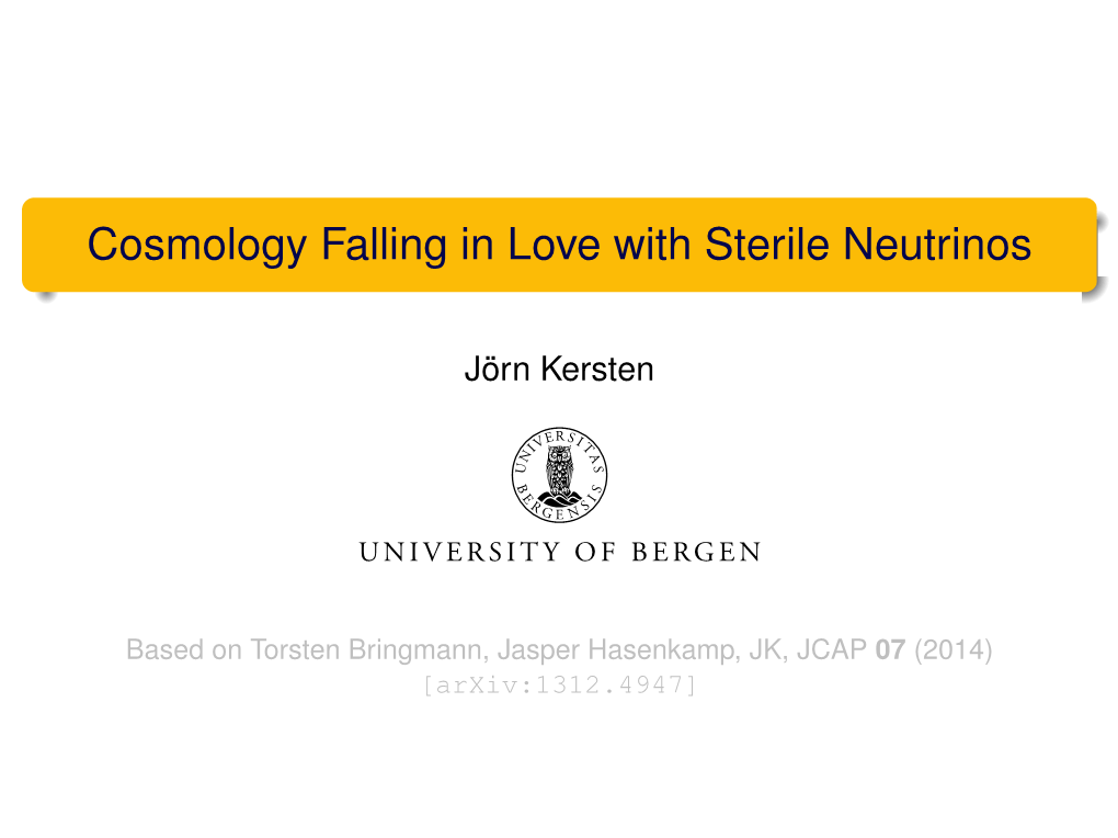 Cosmology Falling in Love with Sterile Neutrinos