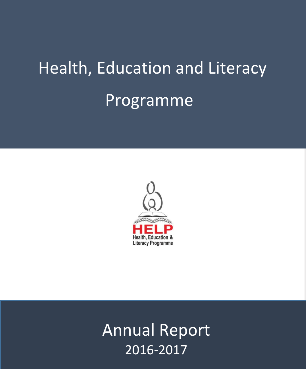 Health, Education and Literacy Programme Annual Report