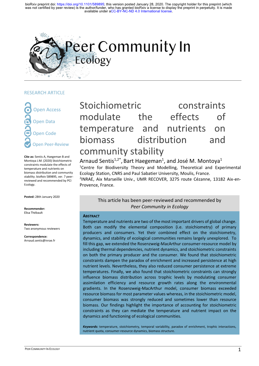 Stoichiometric Constraints Modulate the Effects of Temperature and Nutrients on Biomass Distribution And