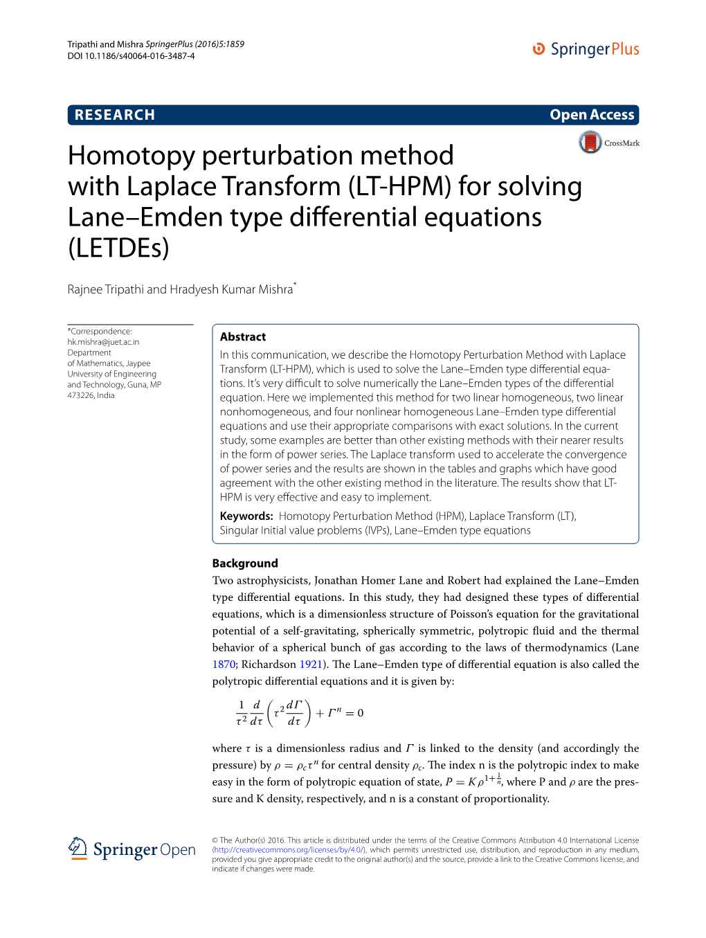 Homotopy Perturbation Method with Laplace Transform (LT-HPM) Is Given in “Homotopy Perturbation Method” Section