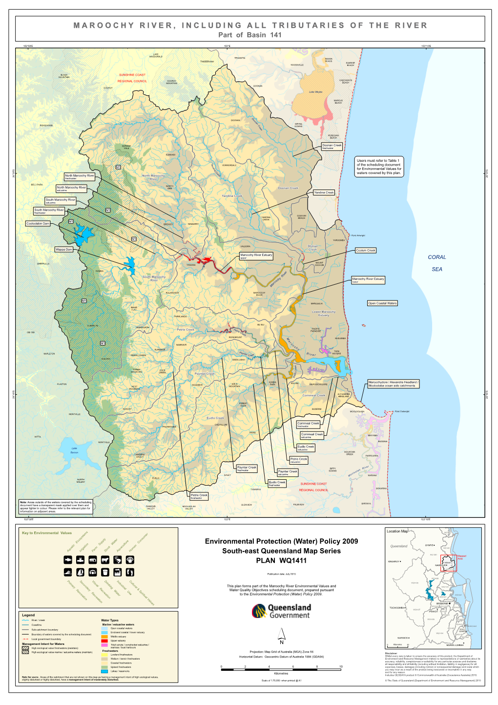 Maroochy River Environmental Values and Water Quality