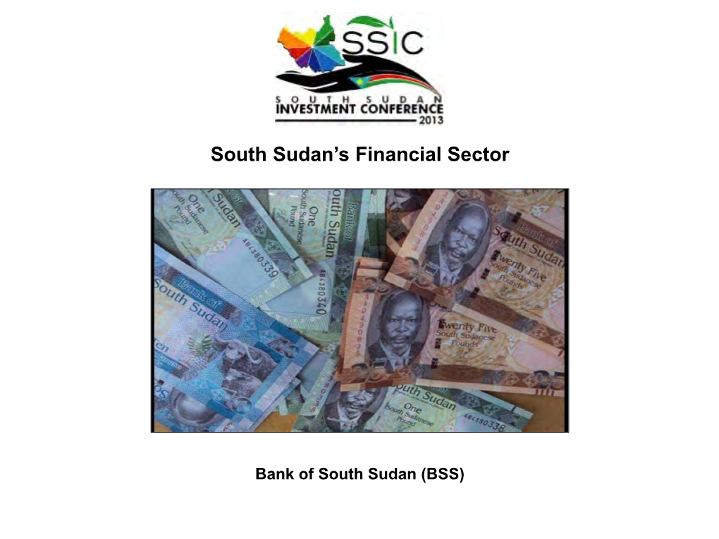 South Sudan's Financial Sector