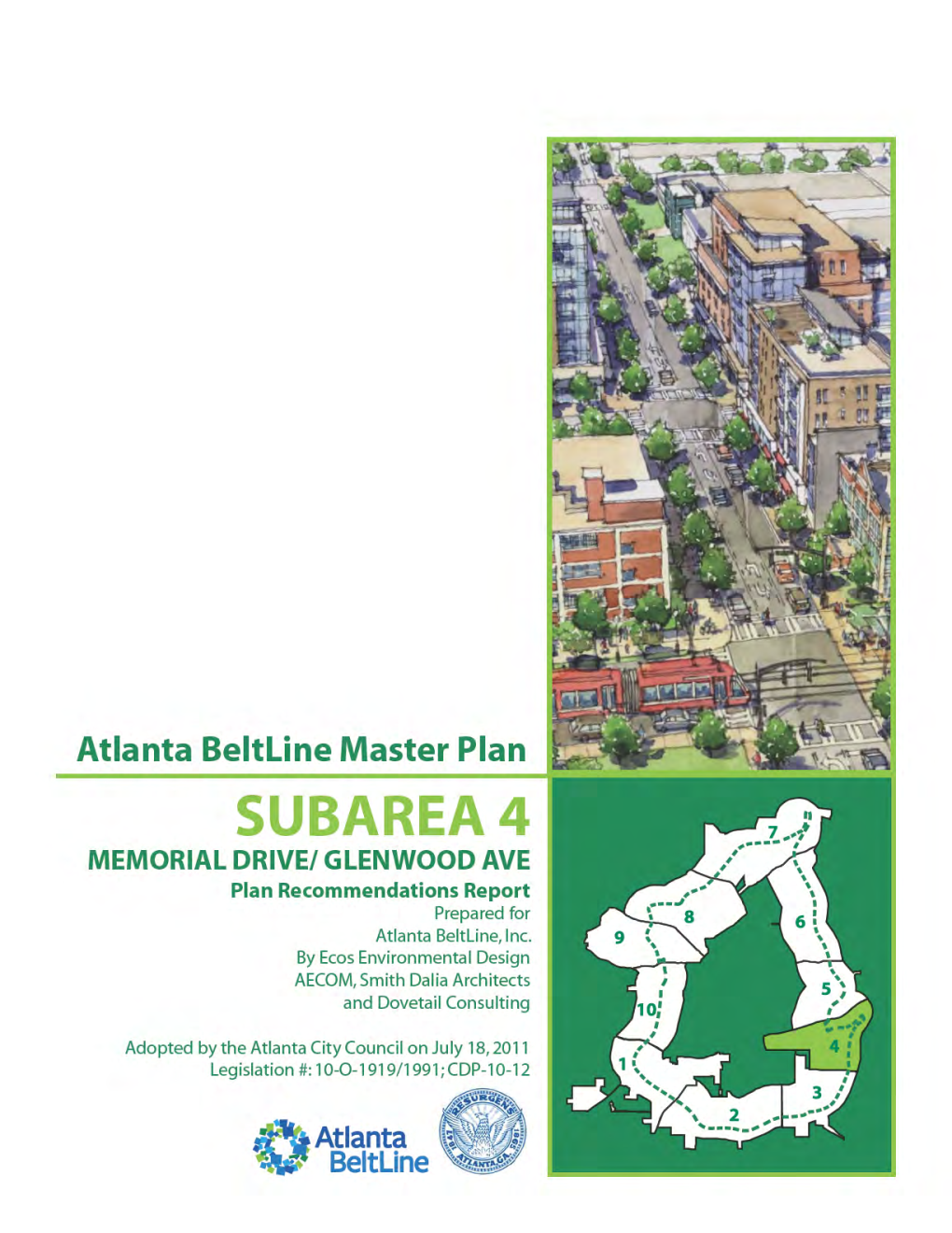 ATLANTA BELTLINE MASTER PLAN • July 18, 2011 SUBAREA 4 B