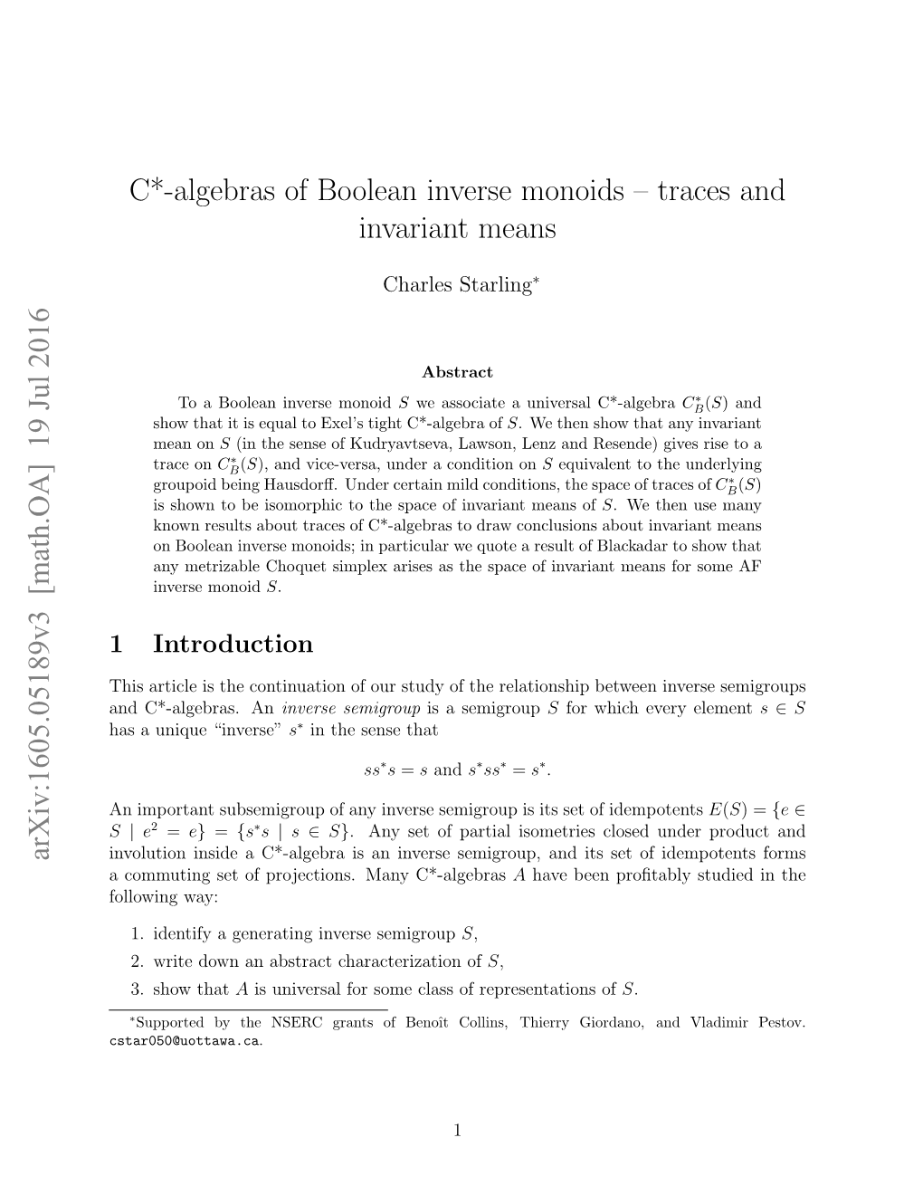 Algebras of Boolean Inverse Monoids – Traces and Invariant Means