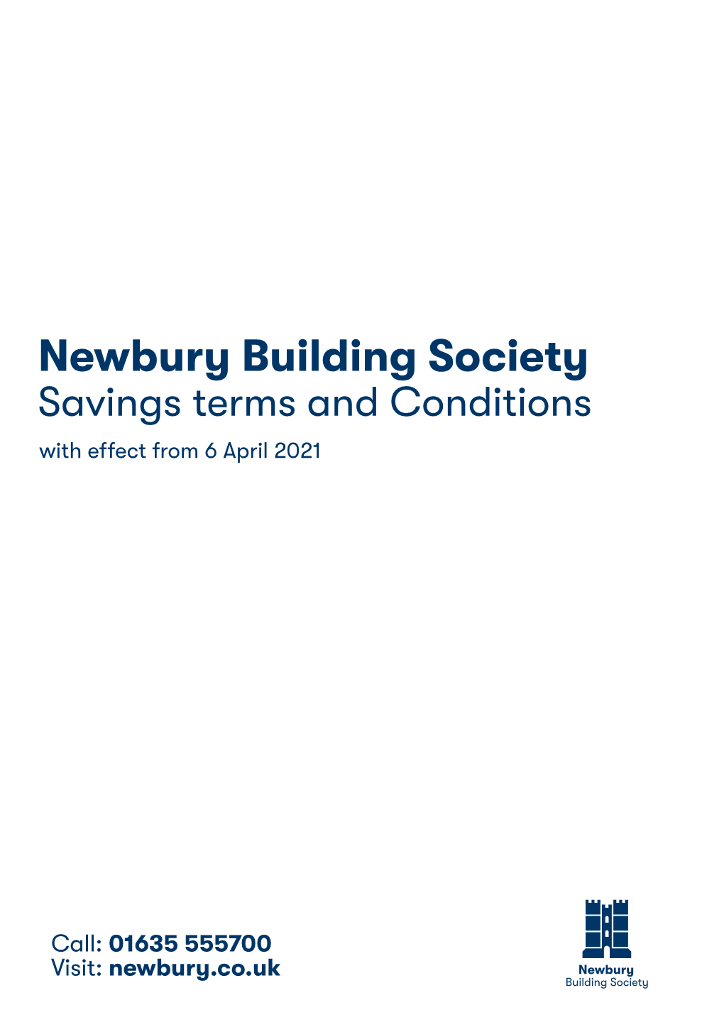 Savings Terms and Conditions with Effect from 6 April 2021