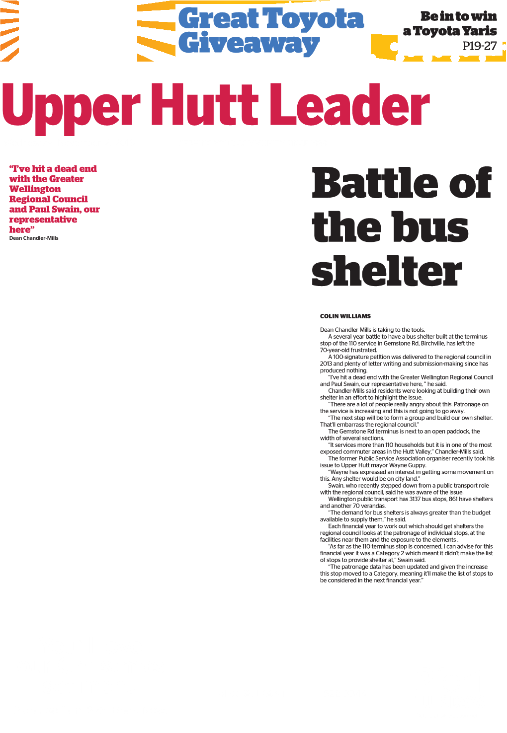 Battle of the Bus Shelter