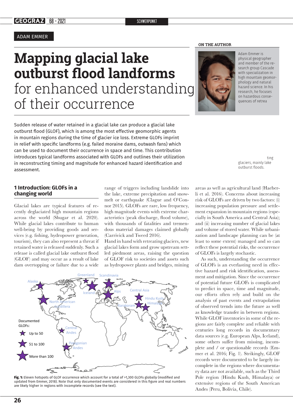 Mapping Glacial Lake Outburst Flood Landforms for Enhanced