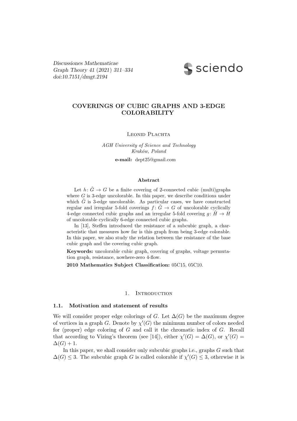 Coverings of Cubic Graphs and 3-Edge Colorability