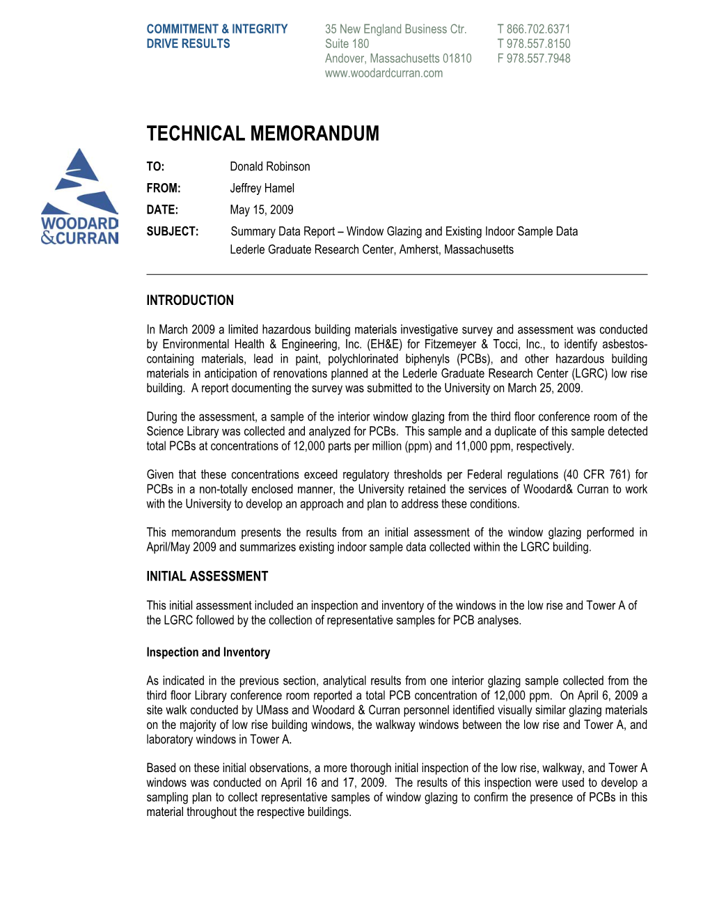 Technical Memo.Pdf