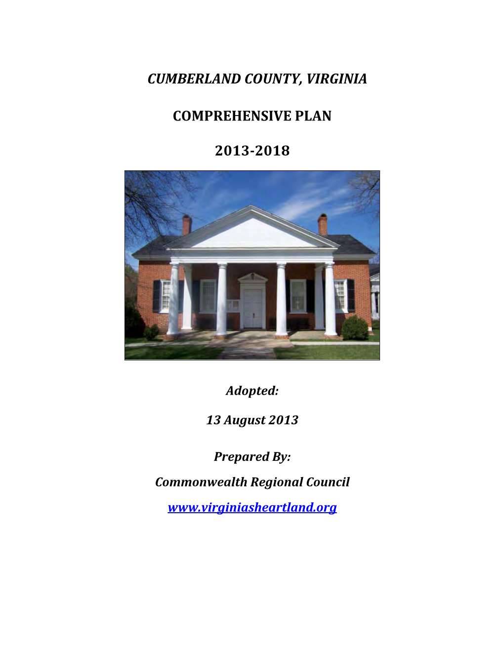 Cumberland County Comprehensive Plan 2013-2018