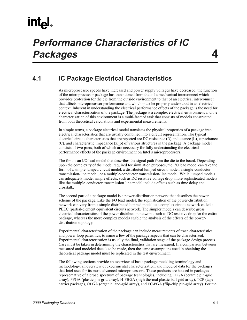 Performance Characteristics of IC Packages 4