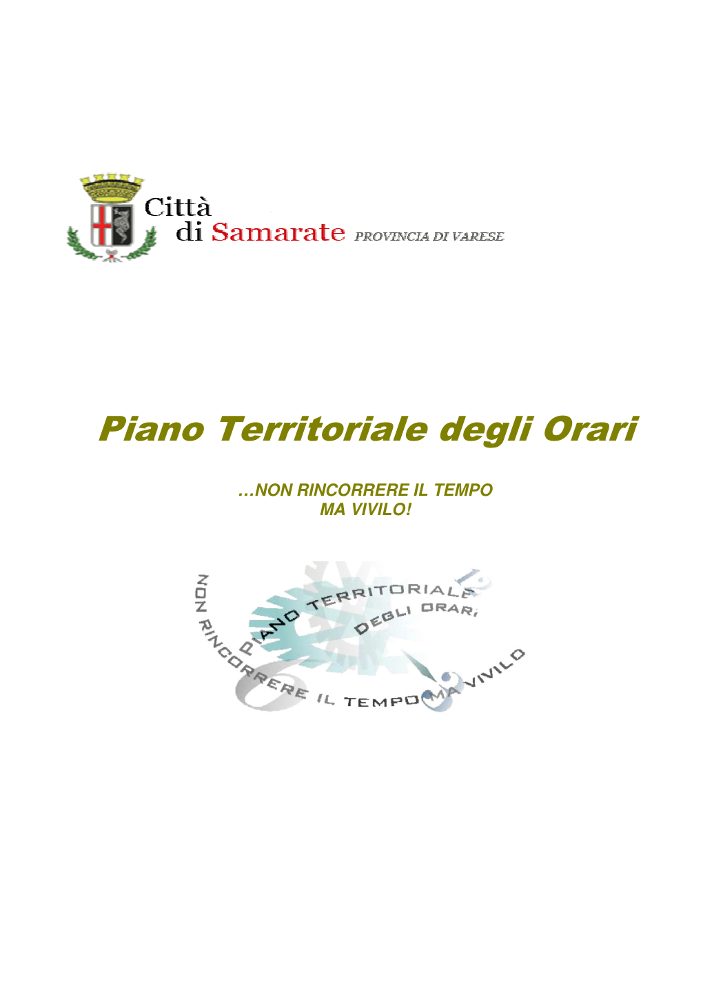 Piano Territoriale Degli Orari Di Samarate