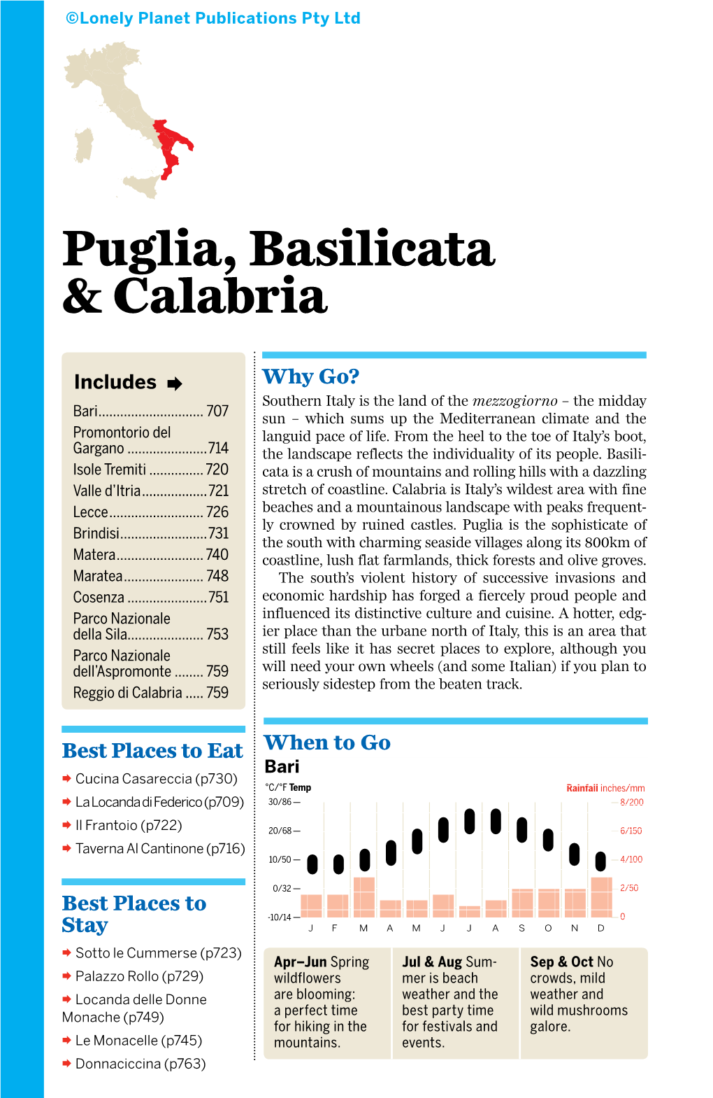 Puglia, Basilicata & Calabria