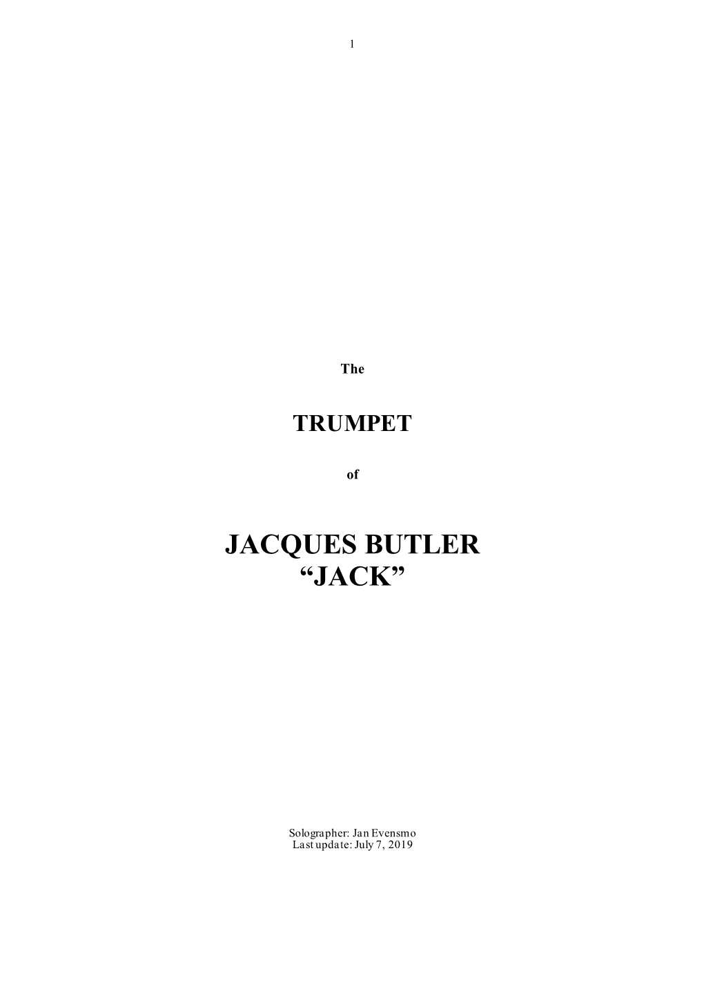 Jacques Butler “Jack”