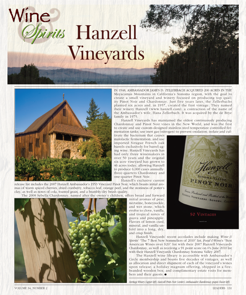 Hanzell Vineyards