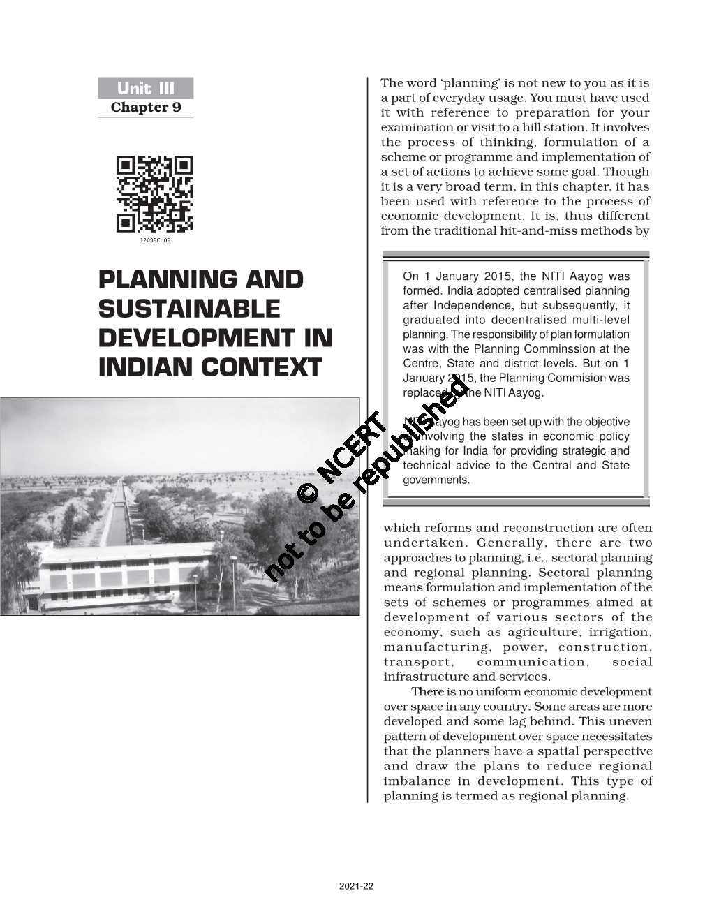 Planning and Sustainable Development in Indian Context 105