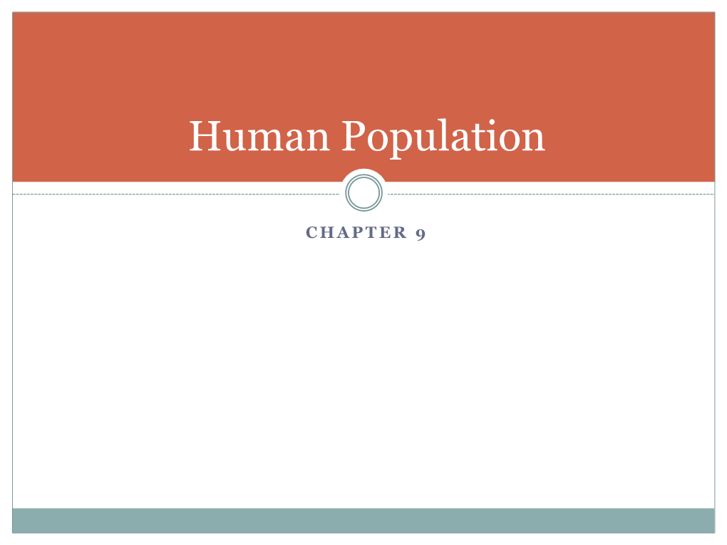 Human Population Lecture