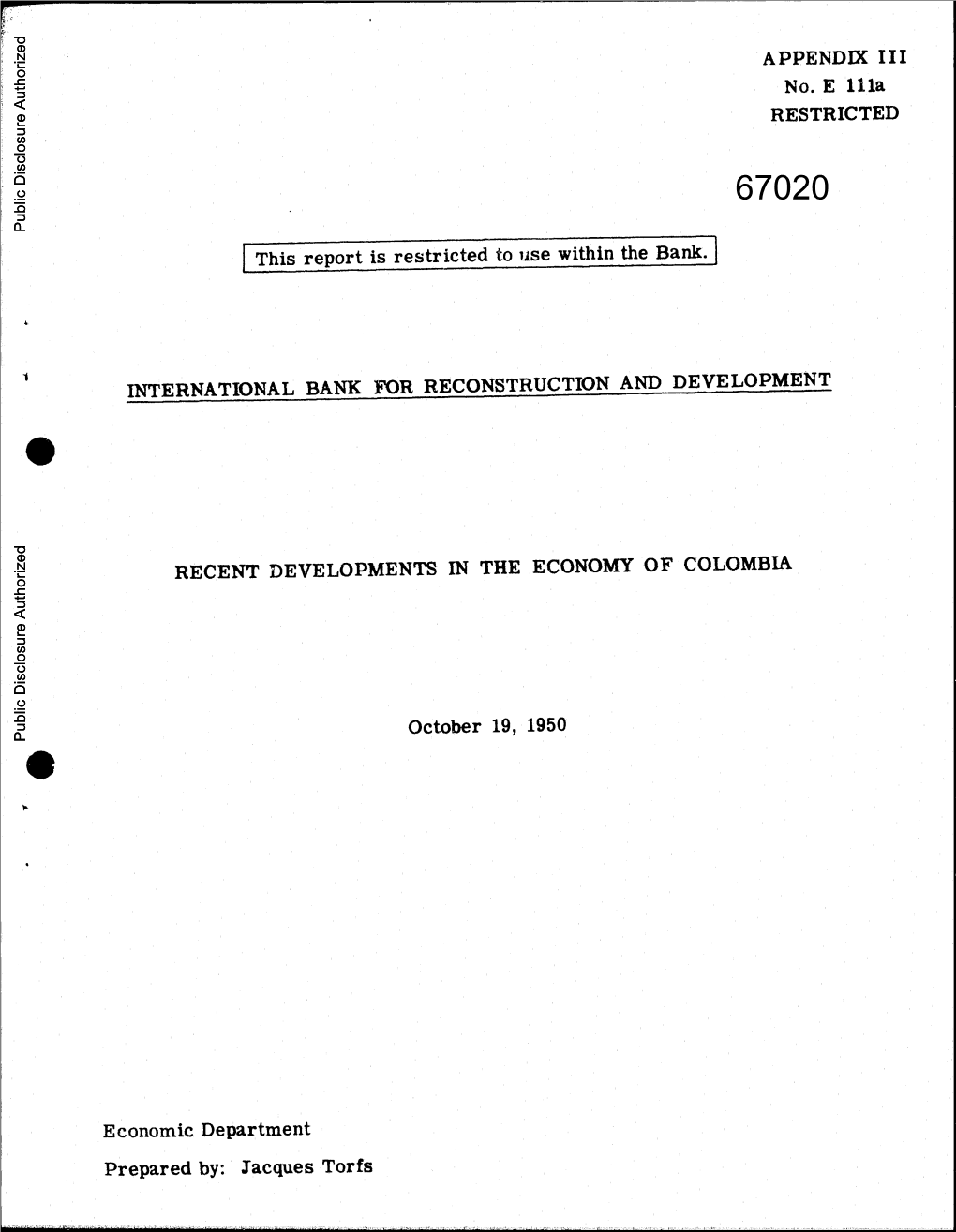 World Bank Document