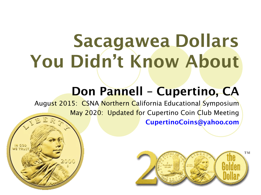 Sacagawea Dollars You Didn't Know About 2020-05