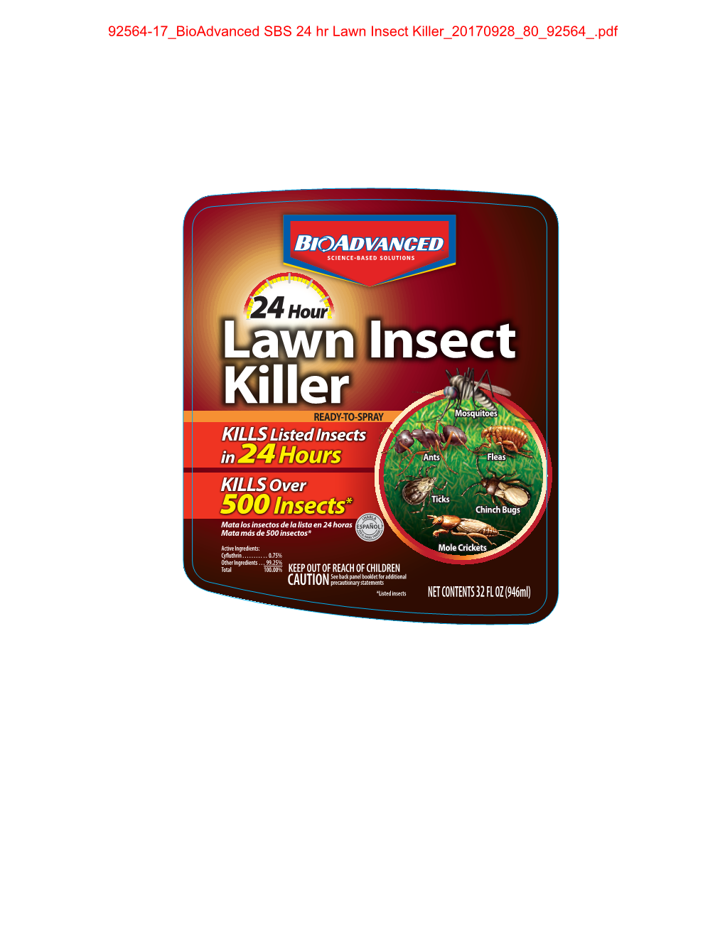 STATES 00000000A F 24Hr Lawn Insect Killer 32Oz.RTS