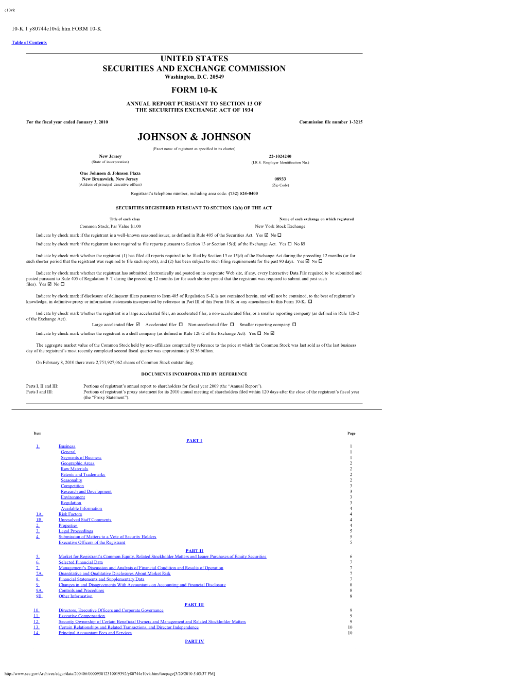 SEC Form 10-K Annual Report