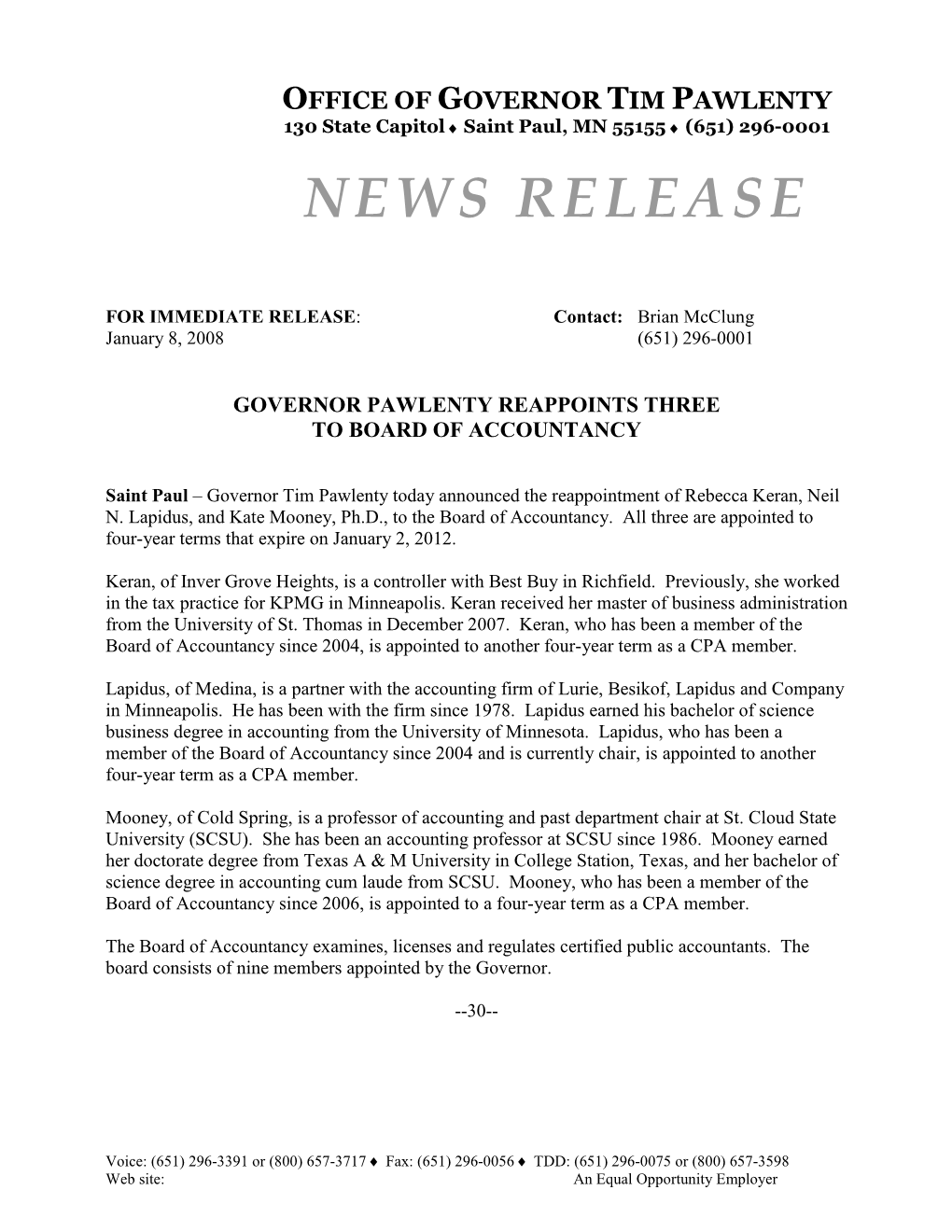 News Release