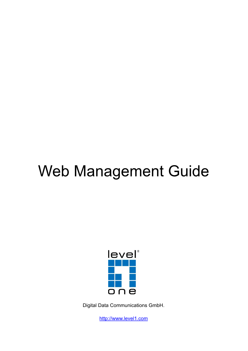 Web Management Guide