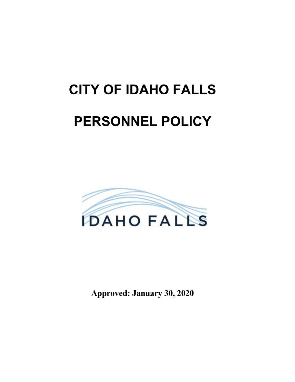City of Idaho Falls Personnel Policy