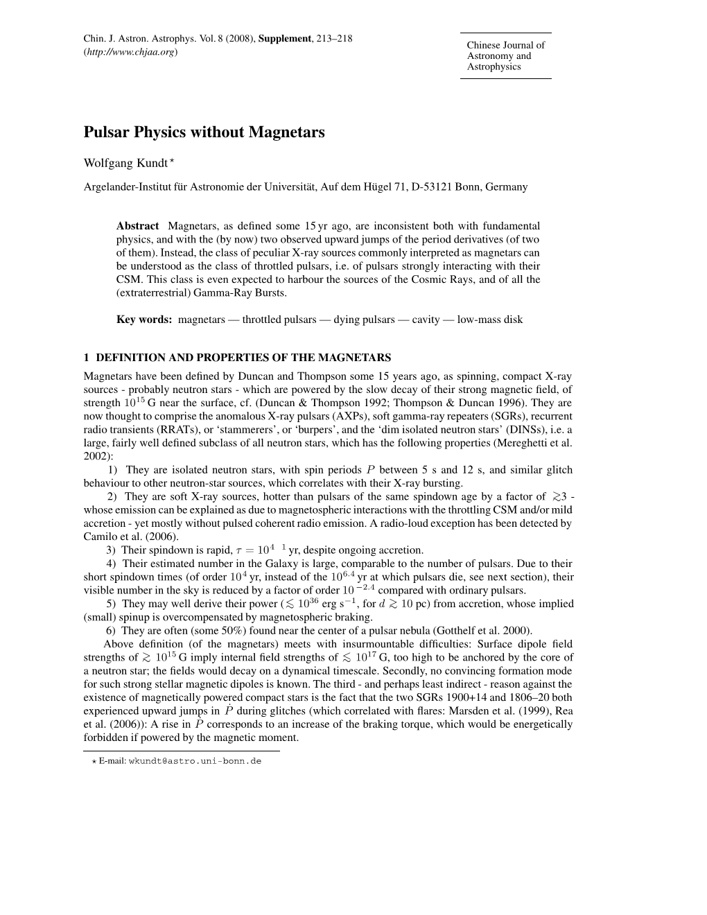 Pulsar Physics Without Magnetars