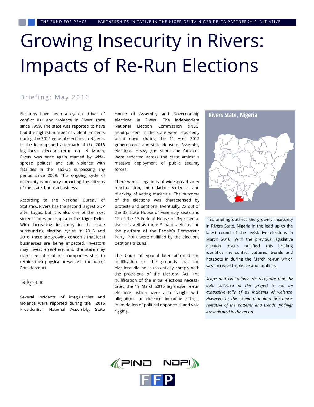 Growing Insecurity in Rivers: Impacts of Re-Run Elections