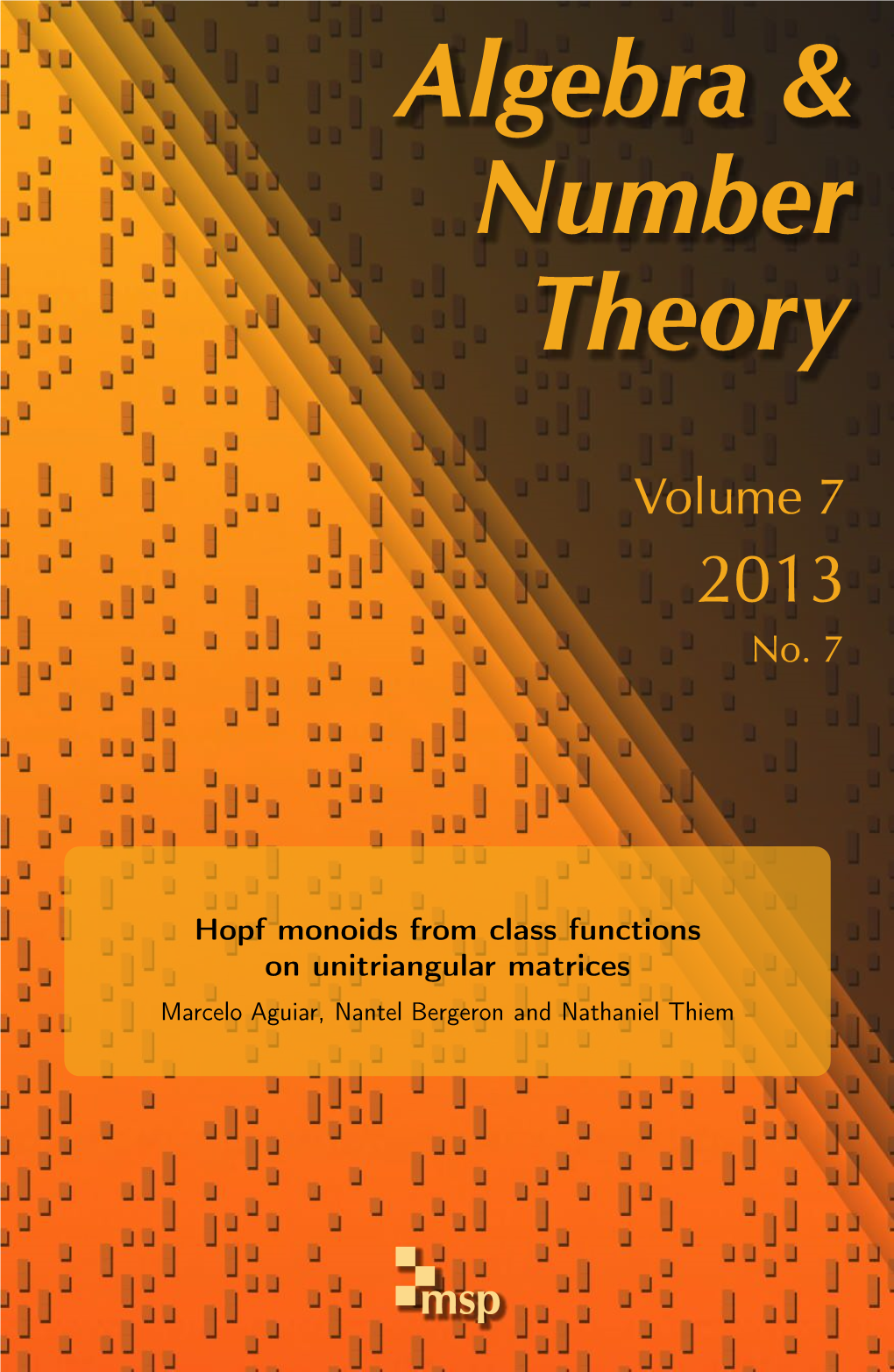 Algebra & Number Theory