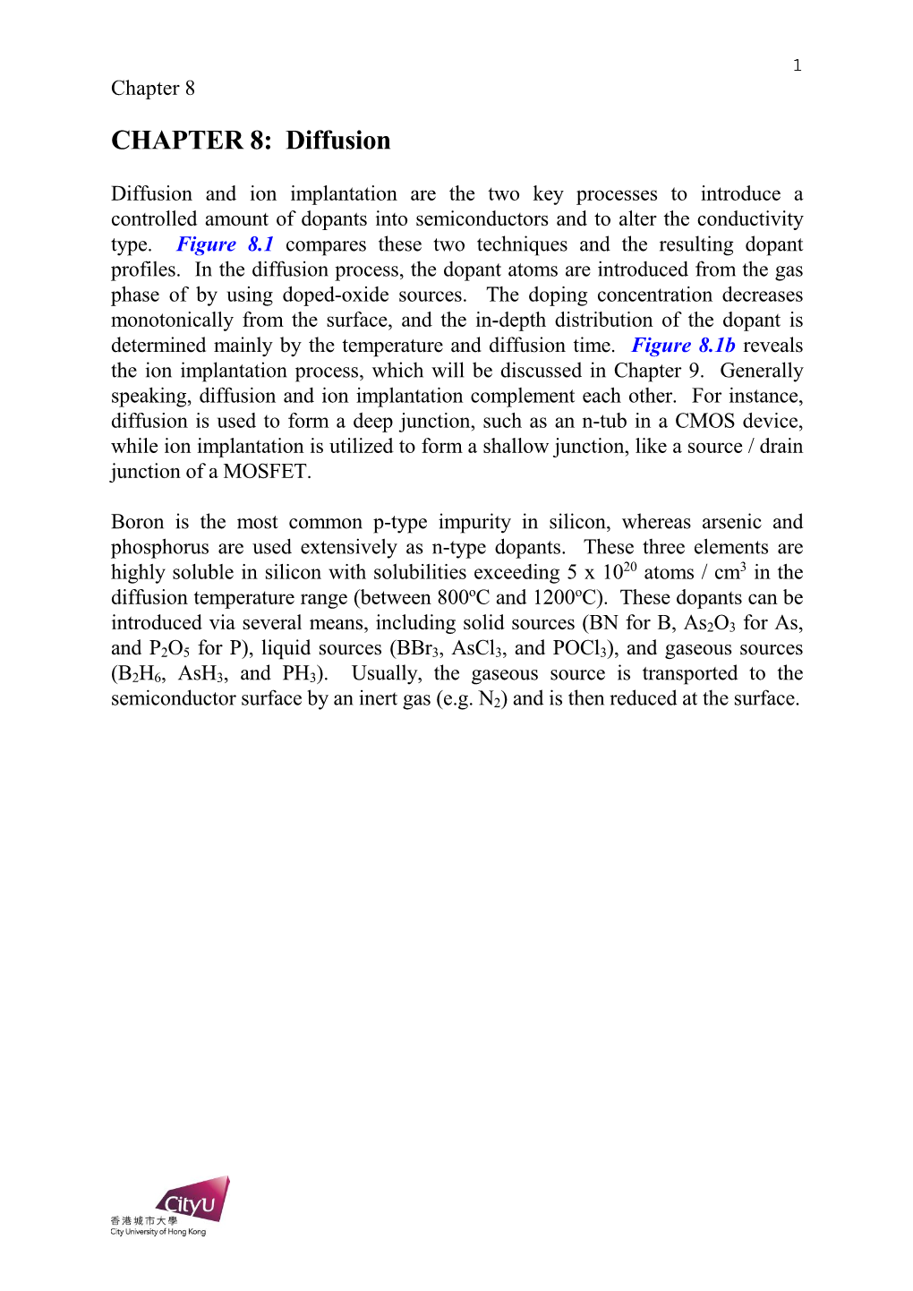 CHAPTER 8: Diffusion