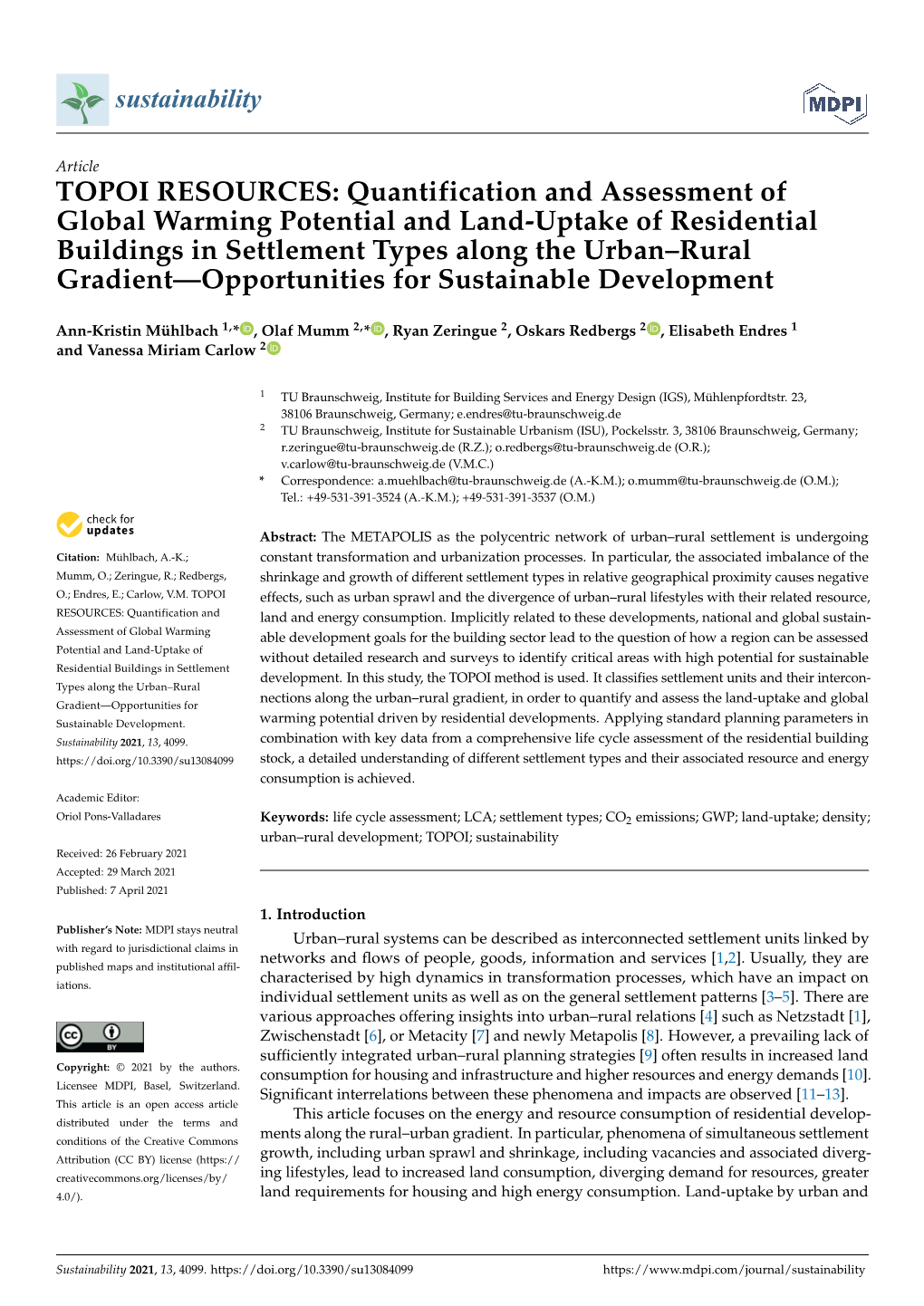 Quantification and Assessment of Global Warming Potential